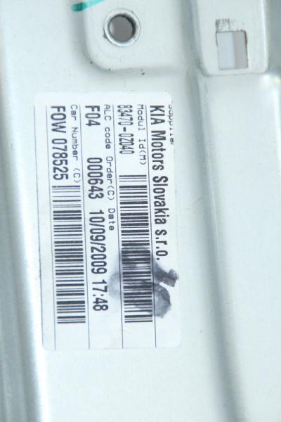 Fensterheber elektrisch hinten links 834700Z040 Kia SPORTAGE 2 JE