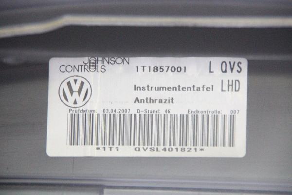 Armaturenbrett 1T1857001AH VW TOURAN 1