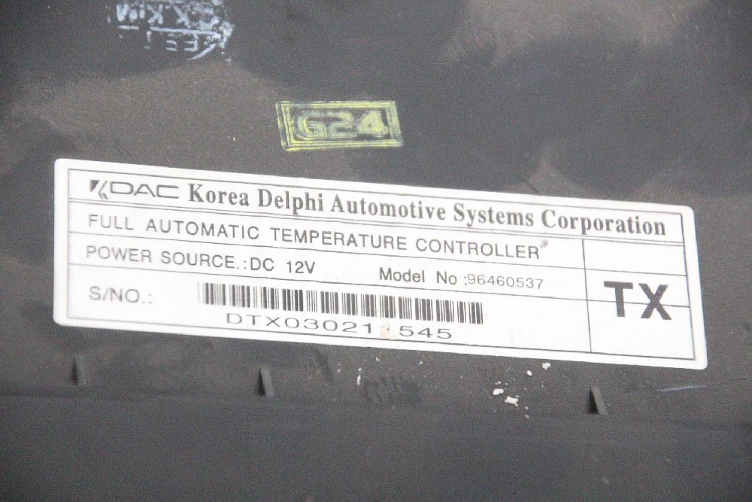 Klimabedienteil 96460537TX Daewoo EVANDA