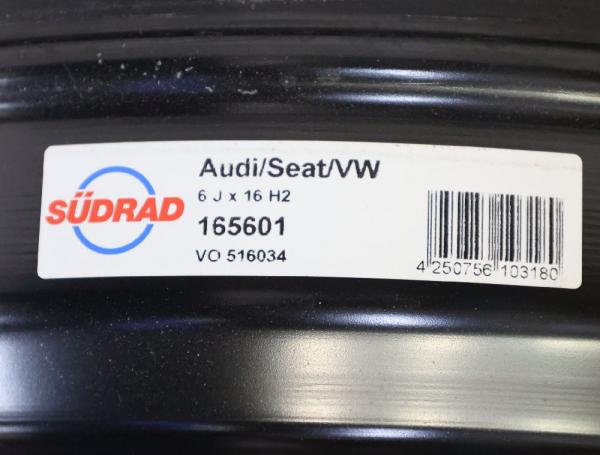 Felge Stahl hinten links VO516034 Audi A3 Sportback 8V