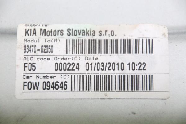 Fensterheber elektrisch hinten links 834700Z050 Kia SPORTAGE 2 JE
