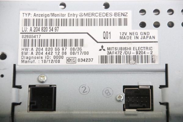 Kombiinstrument 2048205497 Mercedes C-KLASSE W204