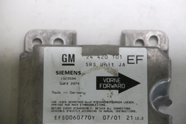 Steuergerät Aufprallsensor 24420101 Opel OMEGA B Caravan