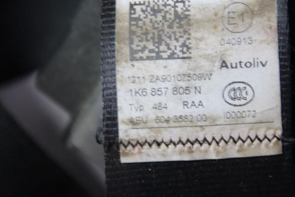 Sicherheitsgurt hinten links 1K6857805N VW GOLF 6
