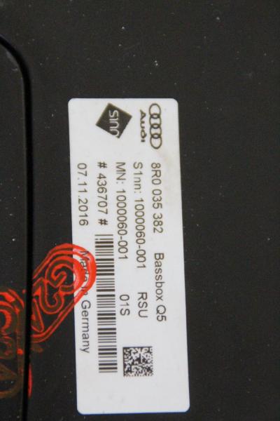 Lautsprecher 8R0035382 Audi Q5 8RB