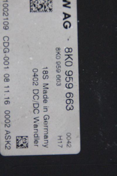 Steuergerät sonstige 8K0959663 Audi Q5 8RB