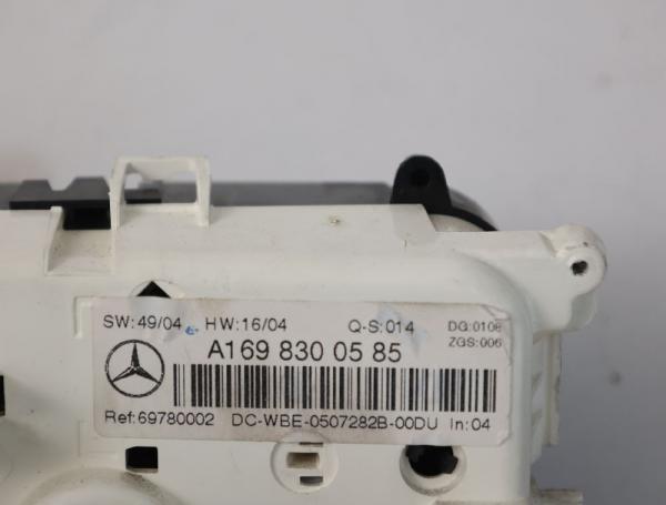 Klimabedienteil 1698300585 Mercedes A-KLASSE W169