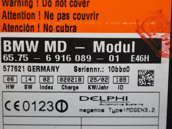 Steuergerät Karosserie 6916089 BMW 3er Cabrio E46