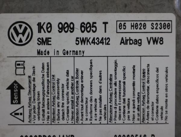 Steuergerät Aufprallsensor 1K0909605T VW GOLF 5