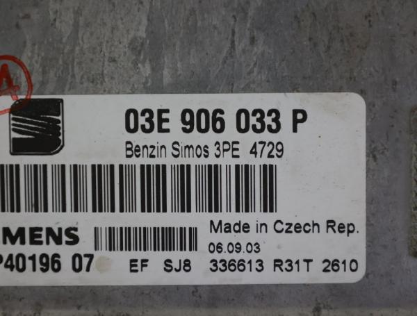 Steuergerät Motor 03E906033P Seat IBIZA 3 6L