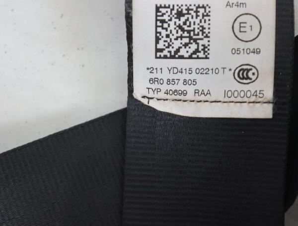 Sicherheitsgurt hinten links 6R0857805 VW POLO 5 6R