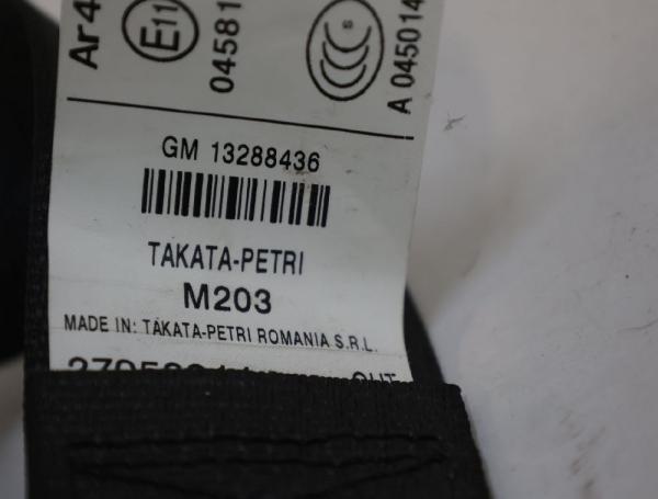 Sicherheitsgurt hinten rechts 13288436 Opel INSIGNIA A