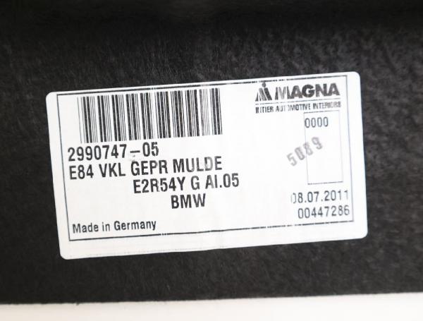 Kofferraumschale 2990747 BMW X1 E84