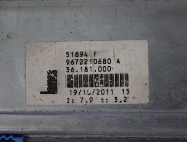 Fensterheber elektrisch vorn rechts 9672210680A Citroen C3 PICASSO