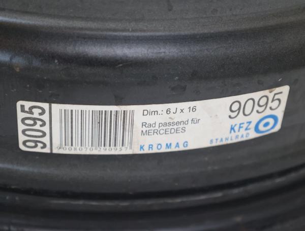 Felge Stahl hinten links 6394013002 Mercedes VITO 2 W639
