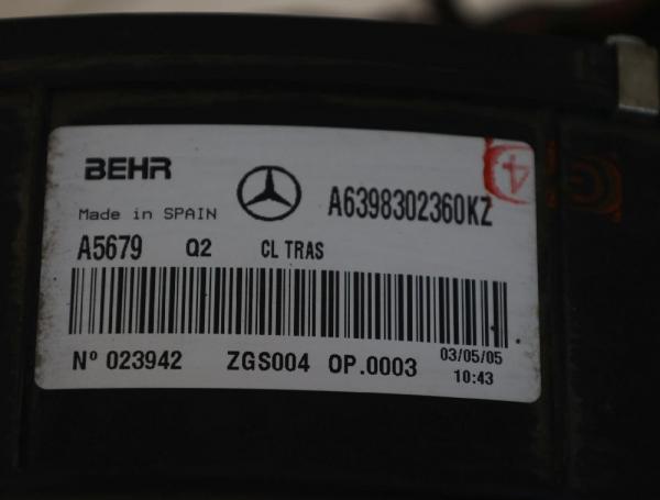 Klimaverdampfer 6398302360 Mercedes VITO 2 W639