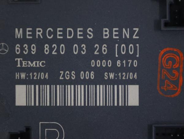 Steuergerät Karosserie 6398200326 Mercedes VITO 2 W639