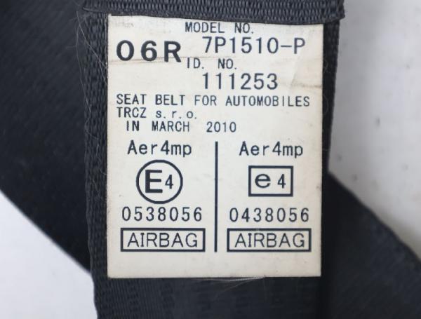 Sicherheitsgurt vorn rechts 7P1510P Toyota AVENSIS 3 Kombi T27