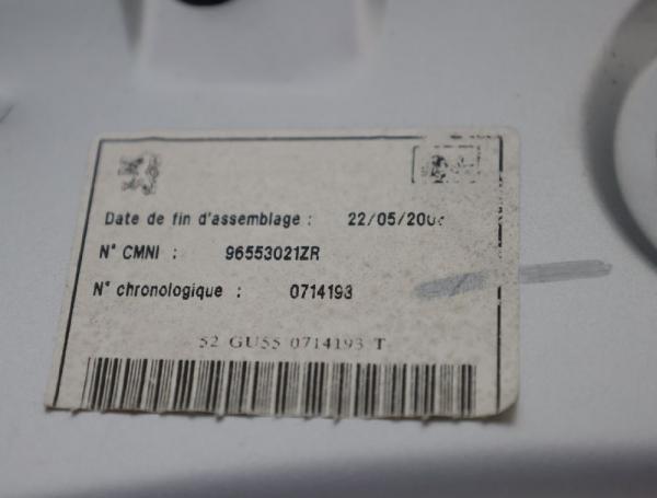 Heckdeckel 96553021ZR Peugeot 206 CC Cabrio