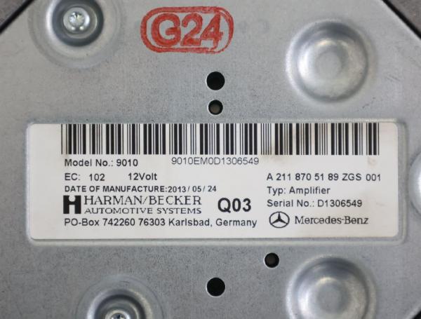 Radio-Verstärker-Einheit Mercedes E-KLASSE T-Mod. (S212) (2.13-12.16) E 300 CDI/BlueTEC