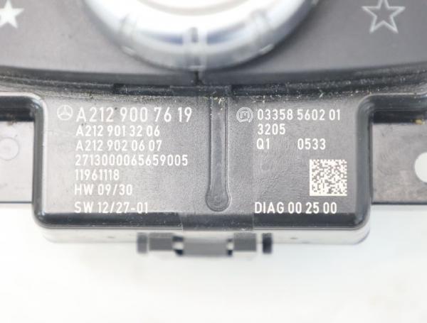 Schalter Radiobedienung Mercedes E-KLASSE T-Mod. (S212) (2.13-12.16) E 300 CDI/BlueTEC