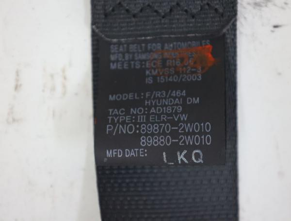 Sicherheitsgurt hinten links Hyundai SANTA FE III (DMA) (9.12-8.18) 2.2 CRDi 4WD