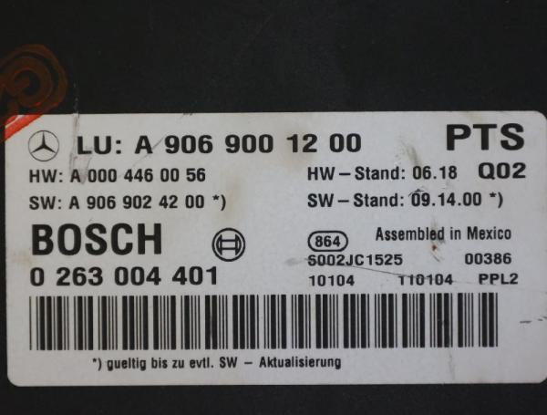 Steuergerät Parktronic Mercedes SPRINTER II Kasten (906) (6.06-9.13) 313 CDI