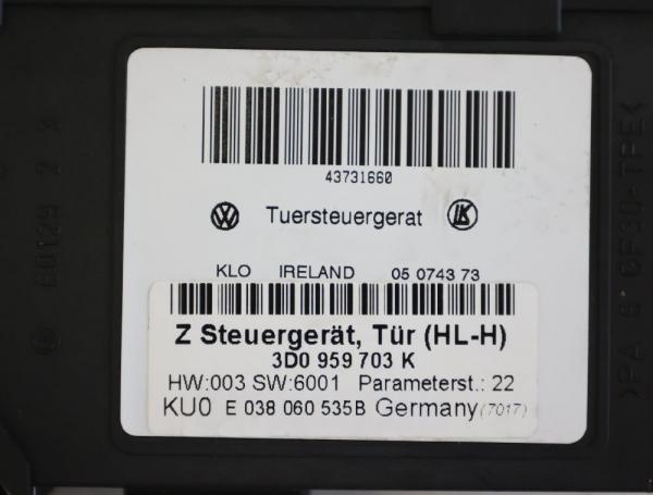 Fensterheber-Motor hinten links 3D0959703K VW PHAETON 3D