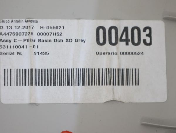 Abdeckung 4476907225 Mercedes VITO 3 Kasten 447