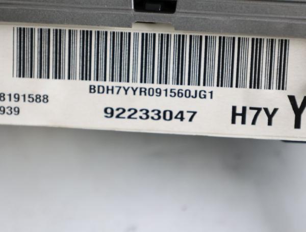 Kombiinstrument 92233047 Chevrolet CAMARO 5