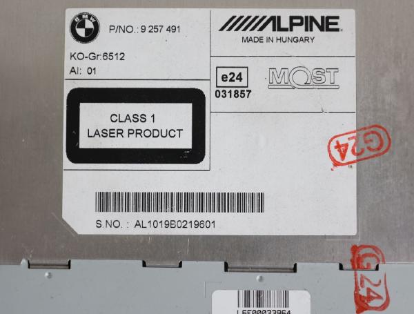 Radio / CD 9257491 BMW 5er Touring F11