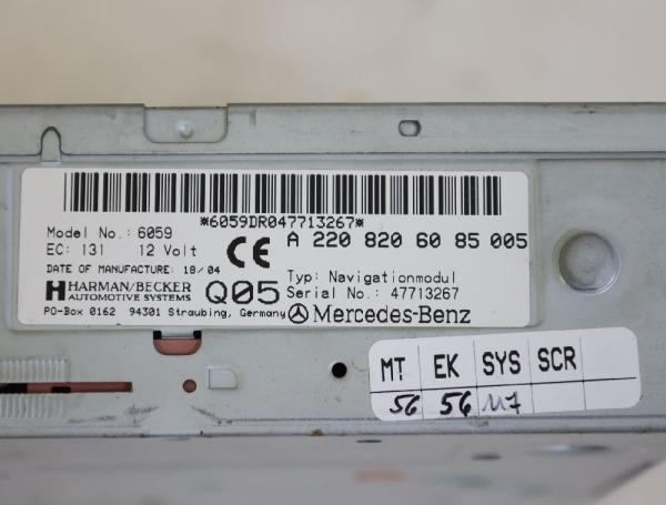 Navigationssystem 2208206085 Mercedes E-KLASSE S211