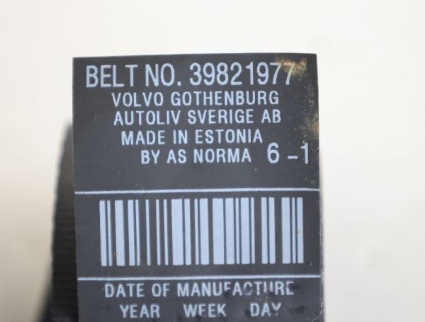Sicherheitsgurt hinten rechts 39821977 Volvo V70 III 135