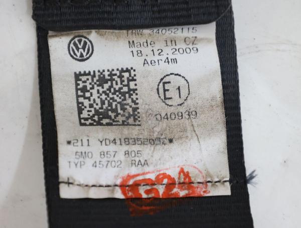 Sicherheitsgurt hinten links 5M0857805 VW GOLF PLUS