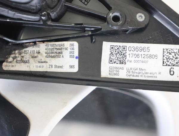 Spiegel rechts elektrisch 4G1857410AS Audi A6 Avant C7