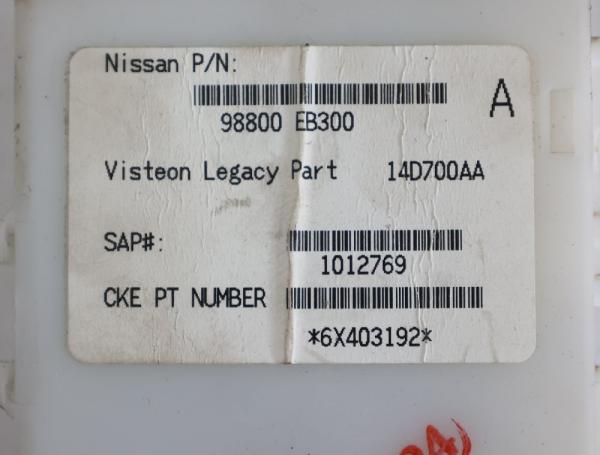 Steuergerät Karosserie 98800EB300 Nissan PATHFINDER R51