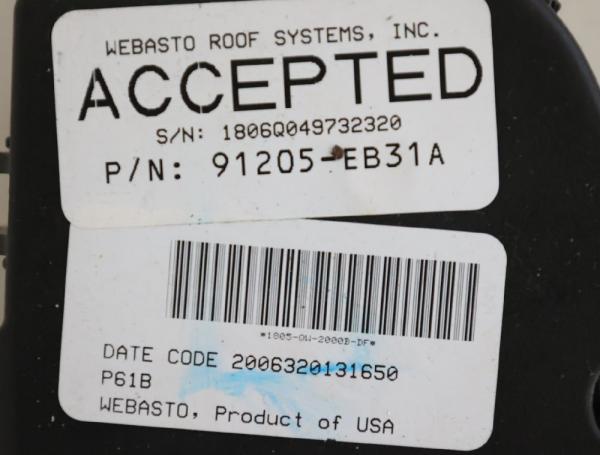 Schiebedach Motor 91205EB31A Nissan PATHFINDER R51