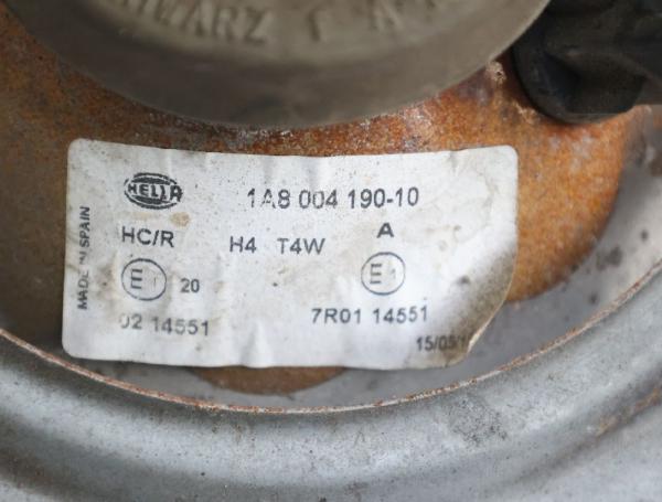 Scheinwerfer rechts 7R0114551 VW GOLF 2