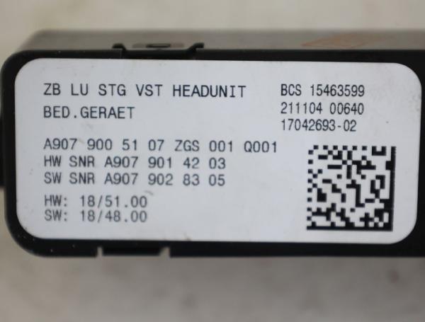 Schalter Radiobedienung 9079005107 Mercedes CITAN KASTEN W420
