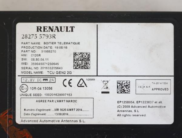 Steuergerät sonstige 282755793R Renault TALISMAN LP