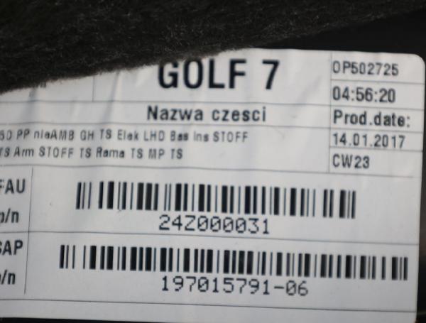Türverkleidung innen 5G4868080 VW GOLF 7 VARIANT