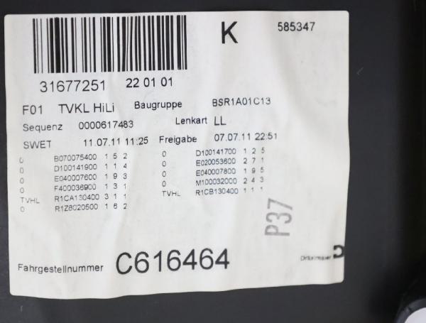 Türverkleidung innen BSR1A01C13 BMW 7er F01