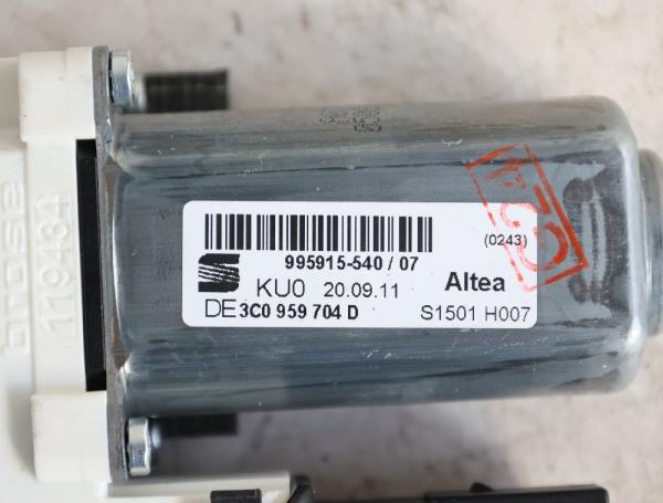 Fensterheber elektrisch hinten rechts 3C0959704D Seat ALTEA 5P1