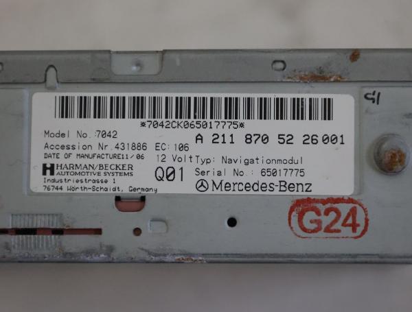 Navigationssystem 2118705226 Mercedes CLS C219