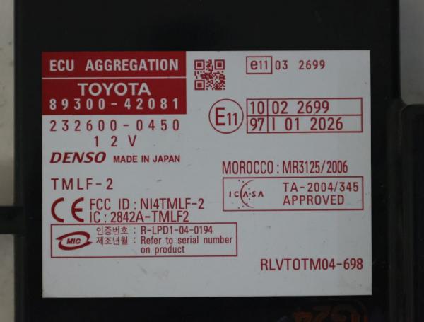 Steuergerät Karosserie 8930042081 Toyota RAV 4 III A3
