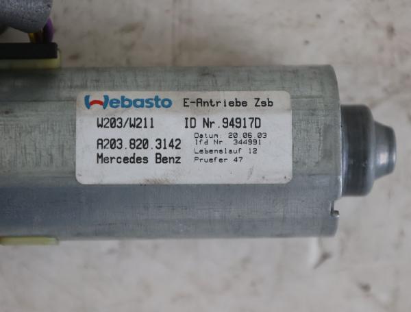 Schiebedach Motor 2038203142 Mercedes E-KLASSE S211