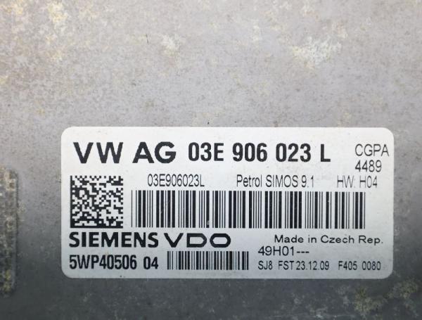 Steuergerät Motor 03E906023L VW POLO 5 6R