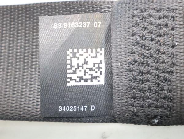 Sicherheitsgurt hinten rechts 9163237 BMW 7er F01