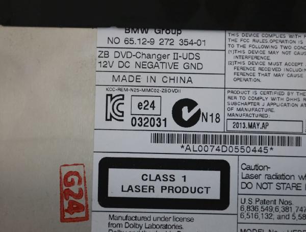 CD Wechsler 65129272354 BMW 7er F01