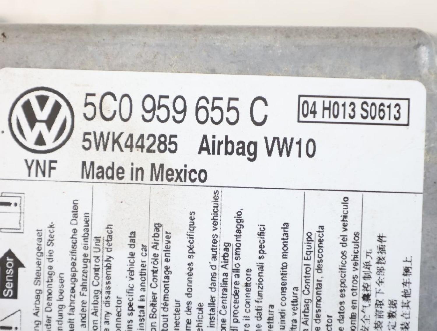 Steuergerät Aufprallsensor 5C0959655C VW GOLF 6 Variant